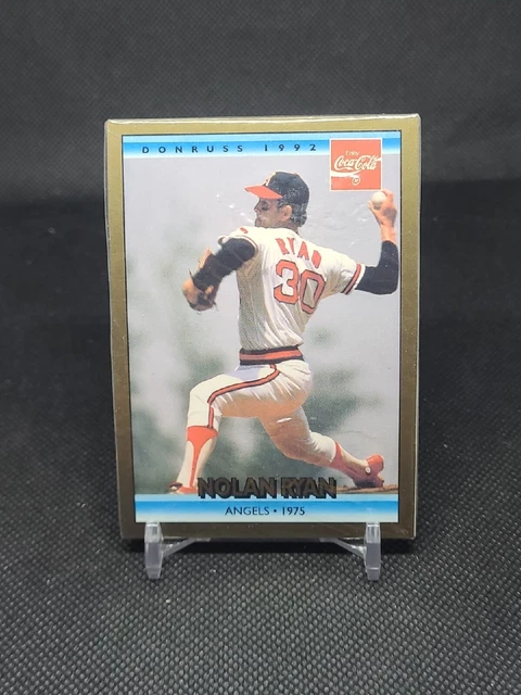 1992 Donruss Coca-Cola Coke NOLAN RYAN Angels 1975 #9 HOF - Sealed (1)