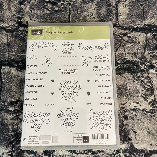 STAMPIN' UP! DESIGNER TIN OF CARDS Stamp Set 141739 £11.64 - PicClick UK