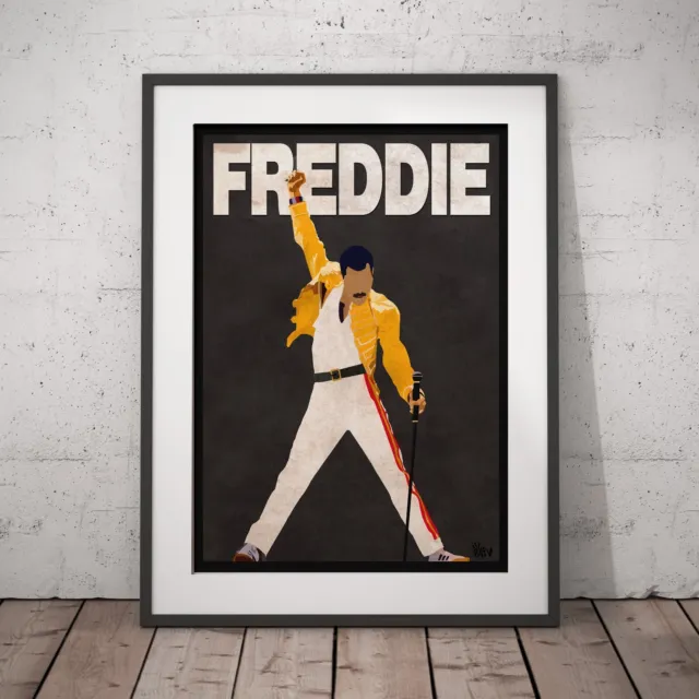Freddie Mercury The Pose Queen drei Druckoption oder gerahmter Druck oder Poster NEU