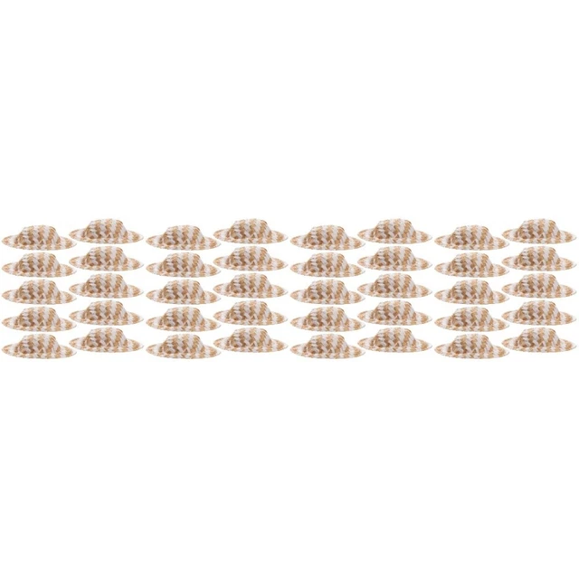 40 pcs mini chapeaux réalistes mini chapeaux de paille maison miniatures