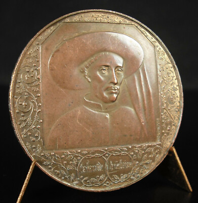 MEDAILLE VASCO DE GAMA NAVIGATEUR AVENTURIER d apres GUASTALLA bronze 78mm 
