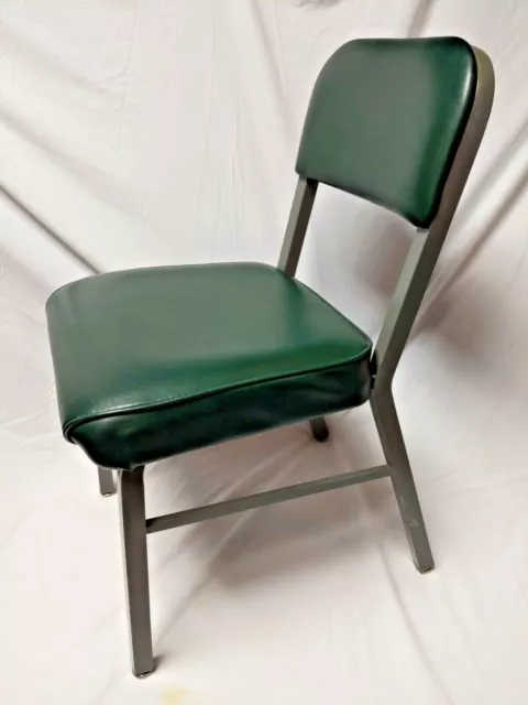 HON Tanker Style Scatter Chair Industrial Vintage Metal 29" x 18" x 18" Green #2
