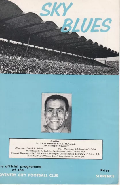 1965/66 Coventry City v Carlisle United, Division 2 - very good