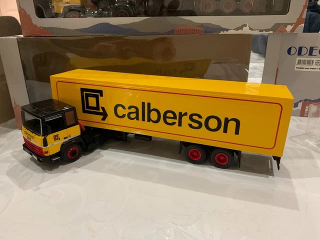Miniature Odeon 1/43 Berliet TR 280 Semi-remorque Calberson 1978 Jaune