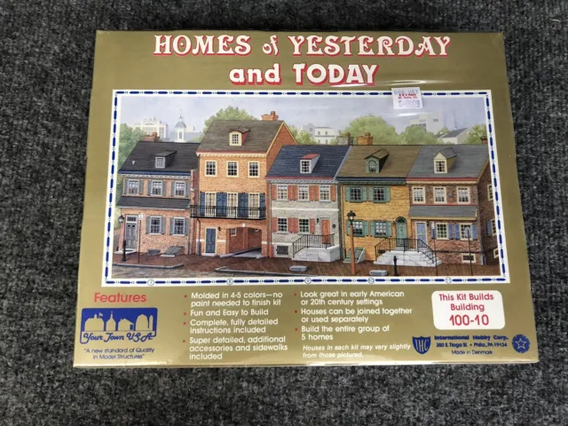 IHC Homes of Yesterday & Today HO Scale Model Building Kit 100-10 *Sealed*