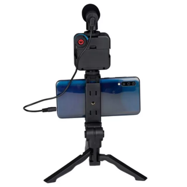 Grundig ED-38135: Kit de vlogging selfie studio 3 en 1 avec eclairage, microphon 3