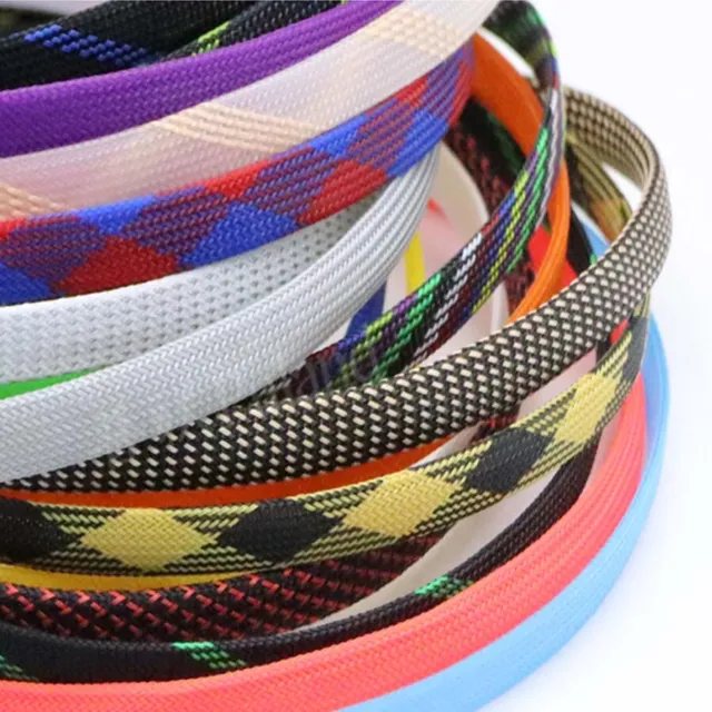 20mm Braided Cable Sleeving/Sheathing/Auto Wire Harnessing PET 19 Colours