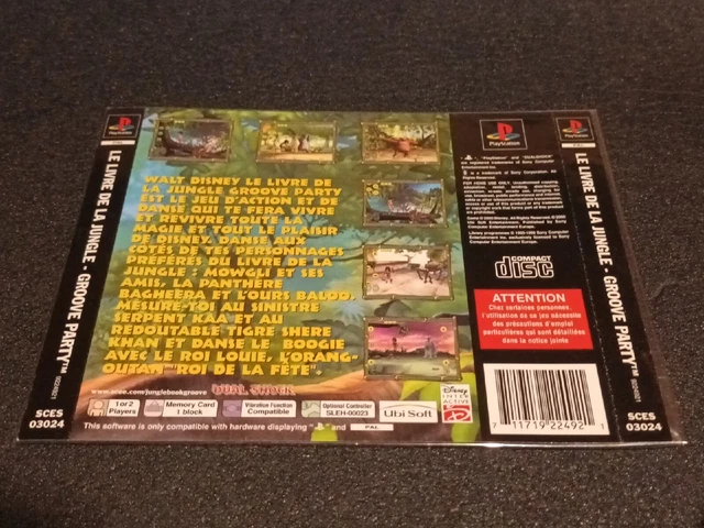 Notice D'instruction Sony Playstation 1 - Le Livre De La Jungle - Bon état