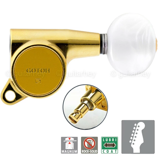 NEW Gotoh SG381-05P1 Tuning Keys L3+R3 W/ OVAL - Foto 10