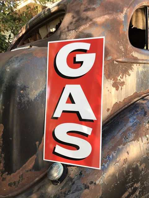 ANTIQUE VINTAGE OLD Style Gas Service Station Sign £43.13 - PicClick UK