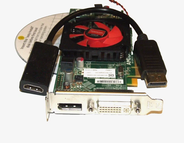LOW PROFILE HDMI-DVI-DP Video Card. DELL Optiplex Inspiron Dimension ...