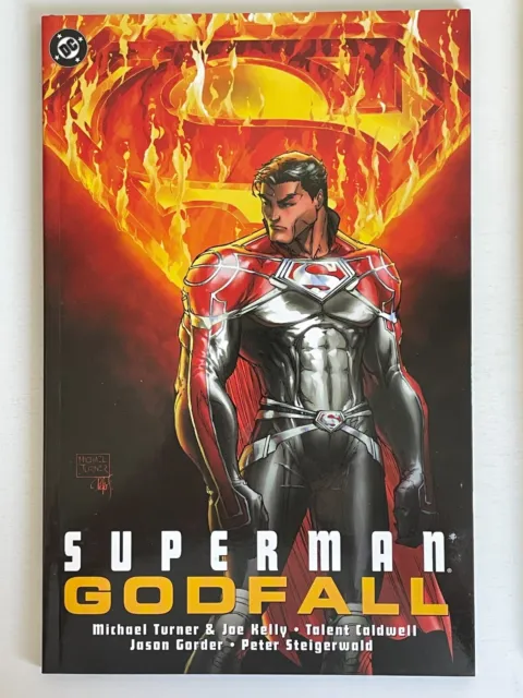 DC Comics SUPERMAN 2 BOOK TPB GRAPHIC NOVEL LOT GODFALL & WAR OF THE WORLDS VFNM