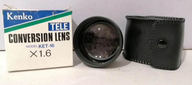 Convertidor ancho de video Kenko ket-16 x1.6 37 mm 46 mm 49 mm en caja con instrucciones.