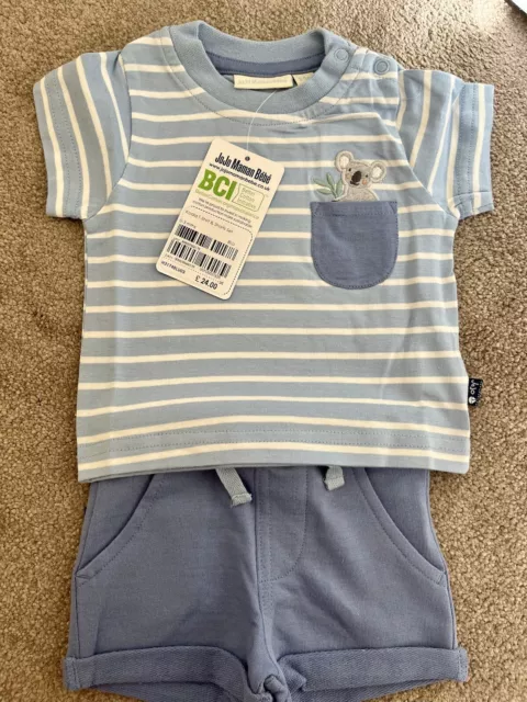 jojo maman bebe 0-3 months Koala  Shorts And tshirt Set - New With Tags