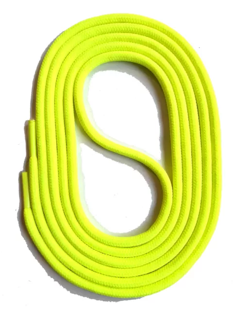 SNORS SCHNÜRSENKEL rund NEONGELB 60-150cm 3mm Polyester Schuhband Kordel stabil