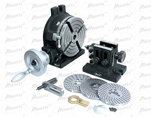 HV6 Rotary Table , Steel Dividing Plates Set & Tailstock- Milling Indexing Tool