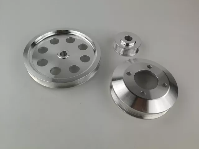 Kit poulie légère pour Toyota Supra 7MGTE 7M-GTE 86-92 polie 3 pièces 3
