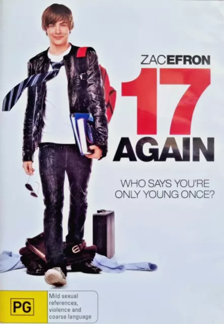17 Again (DVD, 2009) Zac Efron, Matthew Perry, Leslie Mann, Region 4 PAL - VGC