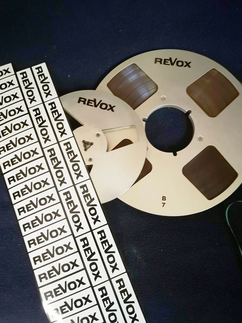 Bobine ReVox Nab 26,5 Cm - Noire, état Quasi Neuf, Non Voilée, Fabriquée En Allemagne