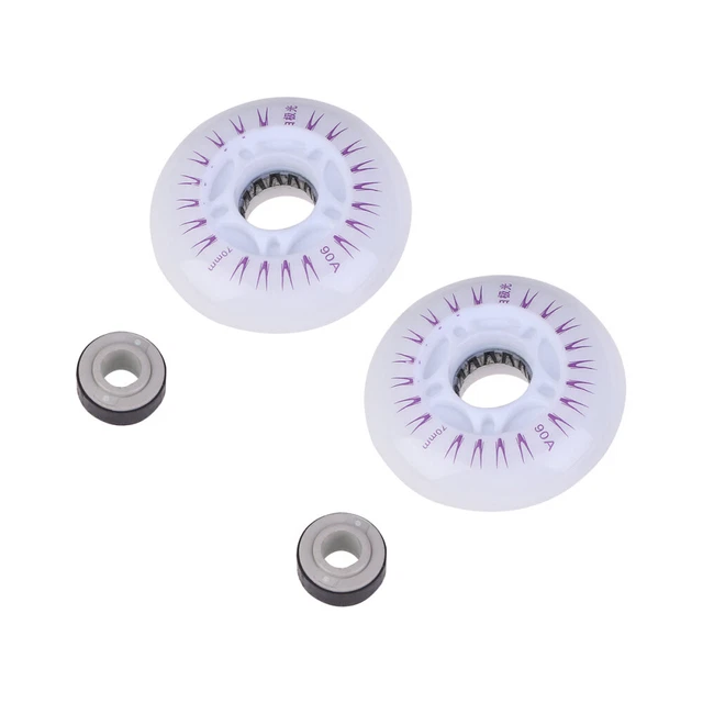 2 Pcs Rotelle Di Ricambio Illuminare Ruote Rulli Puleggia Della Ruota Luminosa