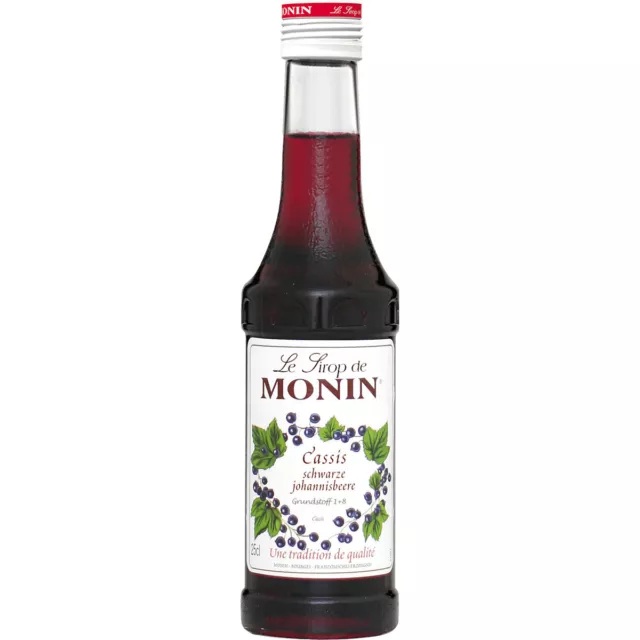 Monin Sirop Cassis Avec le Goût Du De Noir Groseille 250ml