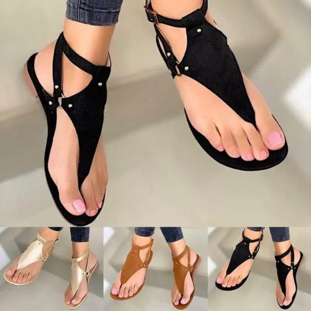 Women Summer Outdoor Beach Flip-flop Sandals Fashion Sandals Flats Casual Shoes 3