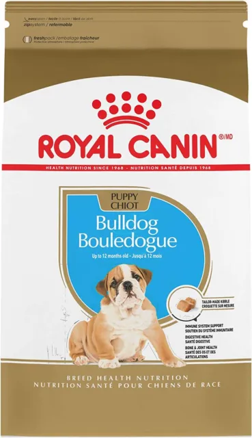 Royal Canin Breed Health Nutrition Bulldog Puppy Dry Dog Food **NEW**