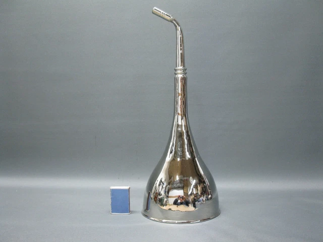 Estetoscopio Hearing Pipe Amplificador Audiométrico 40CM Ear Trumpet Plateado