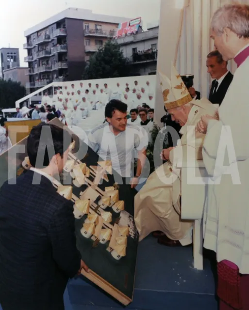 Vintage Press Photo Italy,Pope John Paul II IN Calabria, 1988, print