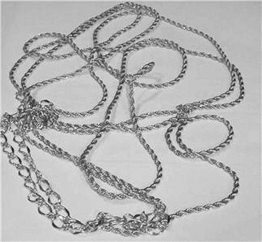 No Waist V neck Rope Chain and figure eight extention hang long down the Butt 3