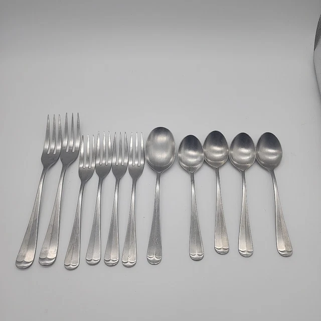 8 Vintage Michael Lloyd Iced Tea Spoons MLL12 Stainless Flatware Korea
