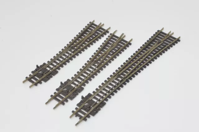 Peco N Gauge - Code 80 2 Small Radius L/H Points & 1 Large Radius R/H - Used