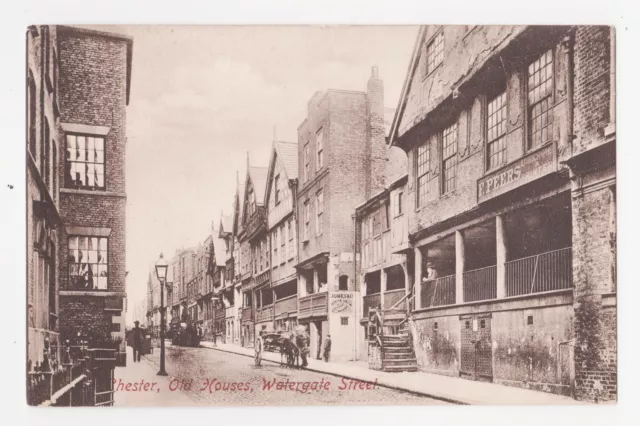 Chester,U.K.Watergate Street,Old Houses,Cheshire,c.1909