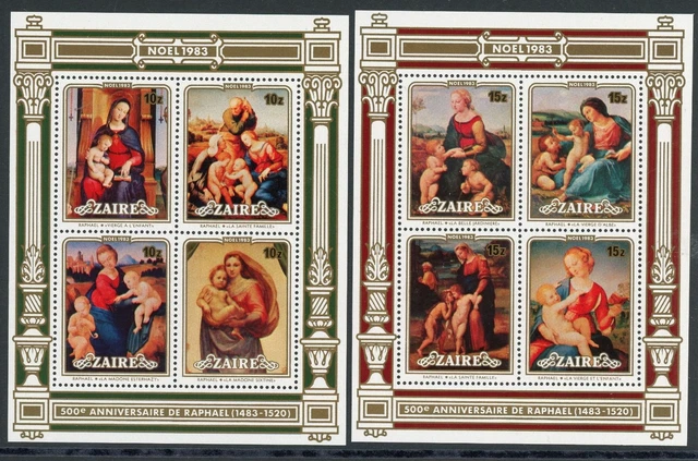 Zaire (Kongo) Block 47-48 postfrisch Raffael, Kunst #JS023