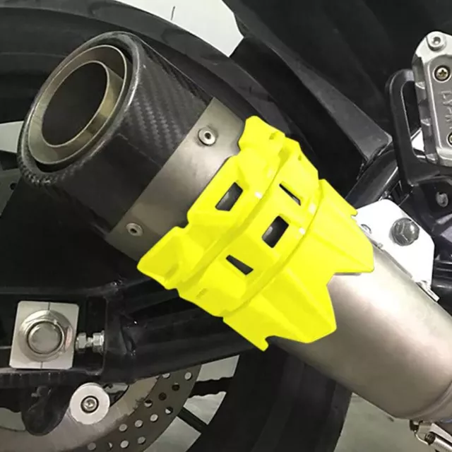 Motorcycle Exhaust Tail Pipe Muffler Shield Protector for Honda Yamaha Yellow