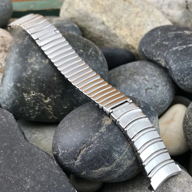 rare 19mm Stainless Steel JB Champion USA Premium nos 1960s Vintage Watch Band