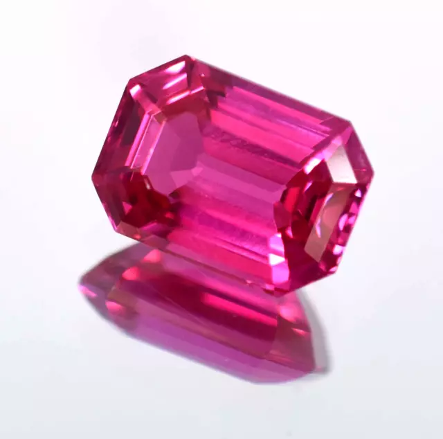Rubino naturale rosa CALDO da 10,90 ct, taglio eccellente brillante, 13x9...