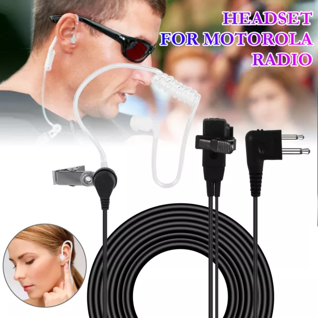 Walkie Talkie Mic EarPiece Headset for Motorola Radio PR AXU Talkabout Earphone