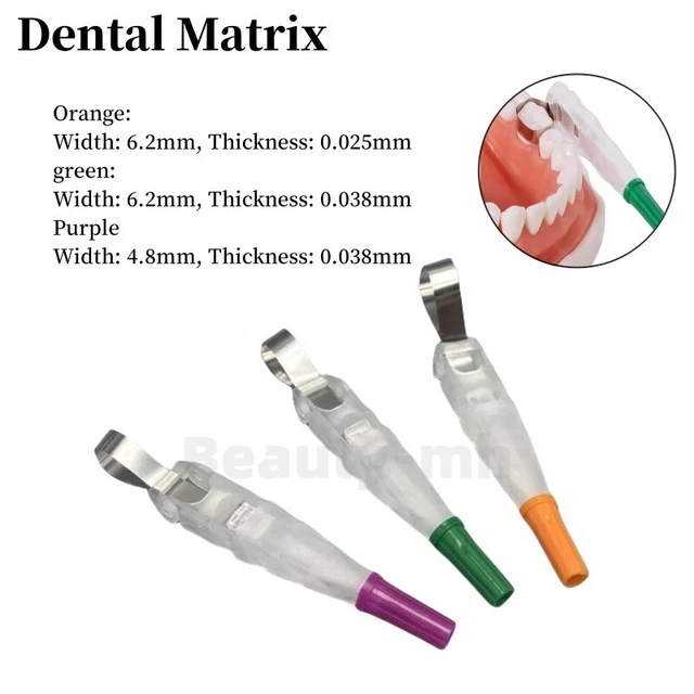 Dental Matrix Roll Type Matrix Bands Retainer Sectional Contoured Matrix System