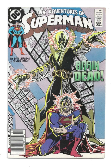 1989 DC-Adventures of Superman #452-Hell Beyond-Cover by Jerry Ordway-VF-NM