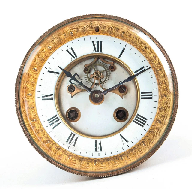 FRENCH OPEN ESCAPEMENT 8 day striking clock movement only 1890