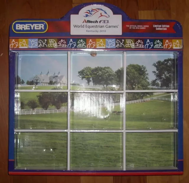 Breyer WEG 2010 Shadowbox Display Box Only Packaging World Equestrian Games