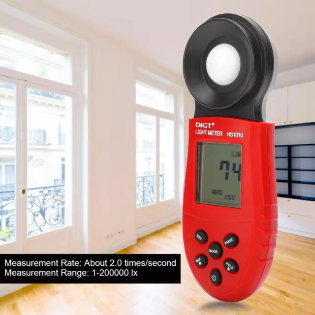 Luxmeter Lux Messgerät 1-200000 lx – Hochpräzises Lichtmessgerät für genaue