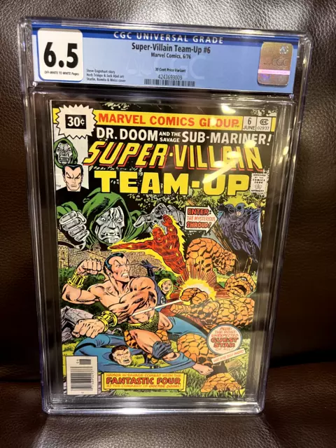 30 CENT PRICE VARIANT, Super-Villain Team-Up #6 CGC 6.5 FINE+  6/76, HUGE SALE!