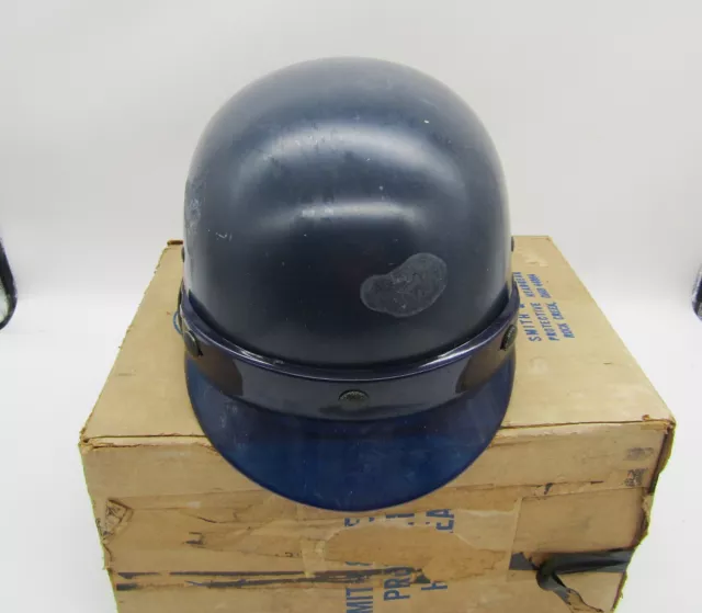 vintage Smith & Wesson Police Riot Helmet in box, Wolverine