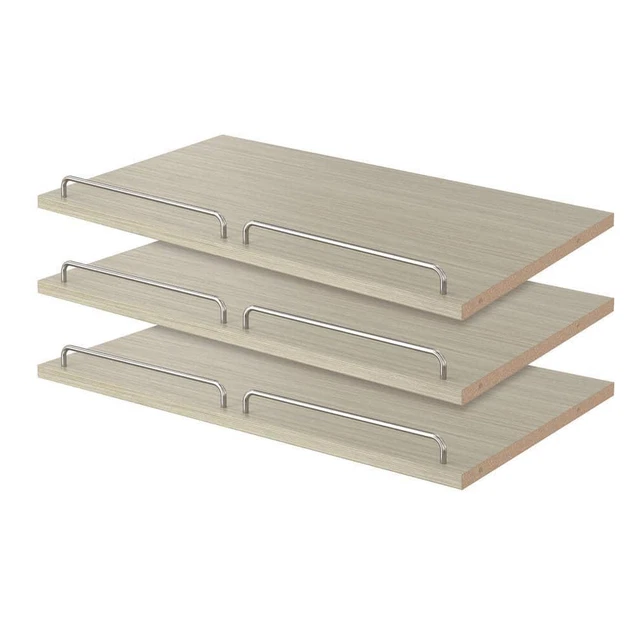 Closet Evolution Shoe Shelf 14" D X 24" W X 0.625" H, 9-Pair 3-Pack Rustic Grey