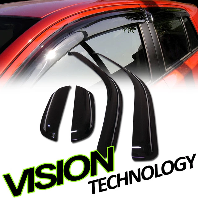 Rain/Wind Guard Shade Deflector Window Visors 4Pc For 04-12 Colorado/Canyon Ext