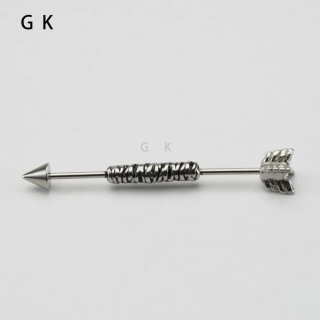 Stainless Steel Industrial Barbell Rocket Arrow Cartilage Helix-Conch Piercing
