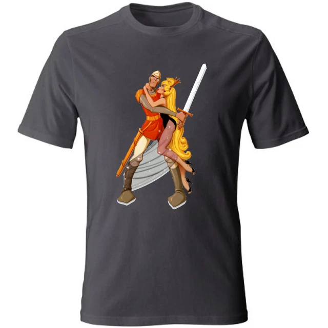 T-shirt DRAGON'S LAIR 2 ARCADE RETROGAMING VIDEOGAME S/M/L/XL/XXL VARI COLORI