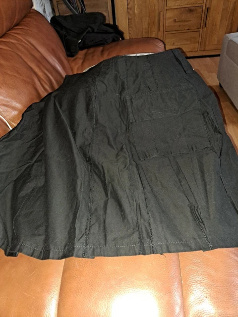 Gonna Kilt Brandit Nera Moderna Highland Utility Nuova Con Etichette Xl Steampunk